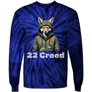 Coyote In Hood 22 Graphic Hunting Tie-Dye Long Sleeve Shirt