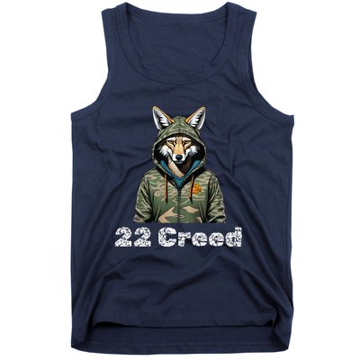 Coyote In Hood 22 Graphic Hunting Tank Top