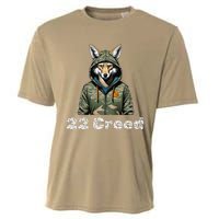 Coyote In Hood 22 Graphic Hunting Cooling Performance Crew T-Shirt