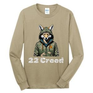 Coyote In Hood 22 Graphic Hunting Tall Long Sleeve T-Shirt