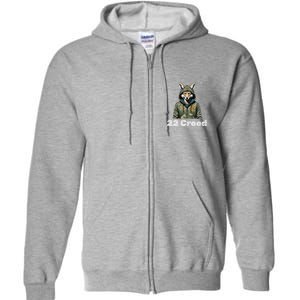 Coyote In Hood 22 Graphic Hunting Full Zip Hoodie