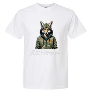 Coyote In Hood 22 Graphic Hunting Garment-Dyed Heavyweight T-Shirt