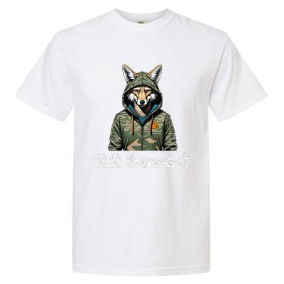 Coyote In Hood 22 Graphic Hunting Garment-Dyed Heavyweight T-Shirt