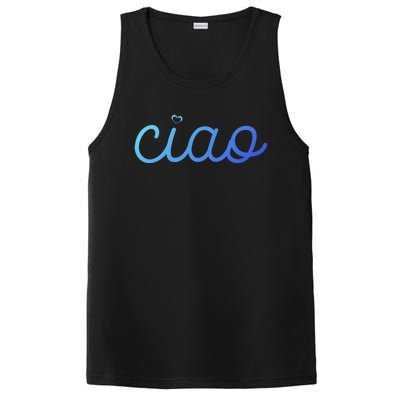 Ciao Italian Hello Goodbye Visit Italy Trip Europe Vacation Cute Gift PosiCharge Competitor Tank