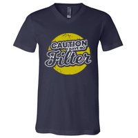 Caution I Have No Filter V-Neck T-Shirt