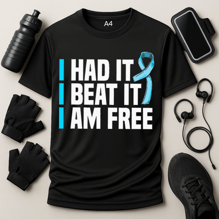 Cancer I Had It I Beat It Im Free Prostate Cancer Survivor Cooling Performance Crew T-Shirt