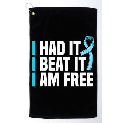 Cancer I Had It I Beat It Im Free Prostate Cancer Survivor Golf Towel
