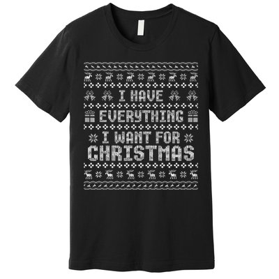 Couples I Have Everything I Want For Christmas  Premium T-Shirt