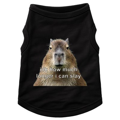 Capybara Idk How Much Longer I Can Slay Doggie Tank