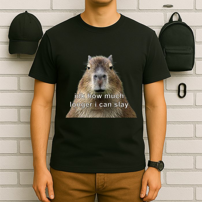 Capybara Idk How Much Longer I Can Slay T-Shirt