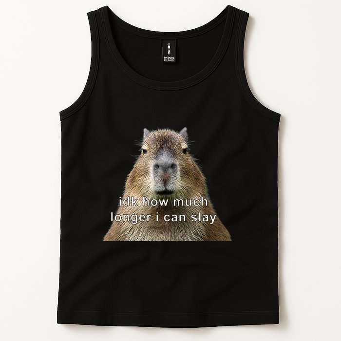 Capybara Idk How Much Longer I Can Slay Tank Top