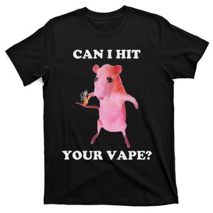 Can I Hit Your Vape Funny Rat T-Shirt