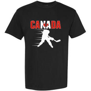 Canada Ice Hockey Lovers Jersey Canadian Hockey Team Fans Garment-Dyed Heavyweight T-Shirt