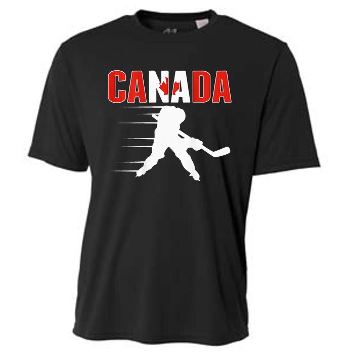 Canada Ice Hockey Lovers Jersey Canadian Hockey Team Fans Cooling Performance Crew T-Shirt