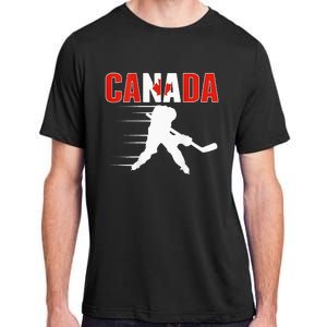 Canada Ice Hockey Lovers Jersey Canadian Hockey Team Fans Adult ChromaSoft Performance T-Shirt