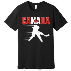 Canada Ice Hockey Lovers Jersey Canadian Hockey Team Fans Premium T-Shirt