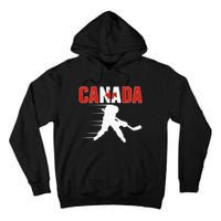 Canada Ice Hockey Lovers Jersey Canadian Hockey Team Fans Tall Hoodie