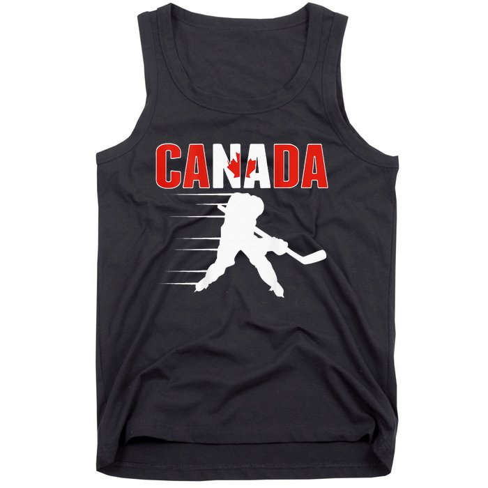 Canada Ice Hockey Lovers Jersey Canadian Hockey Team Fans Tank Top