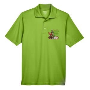 Christmas In Heaven Christmas Tree Chrisitan Men's Origin Performance Pique Polo