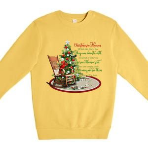 Christmas In Heaven Christmas Tree Chrisitan Premium Crewneck Sweatshirt