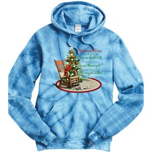 Christmas In Heaven Christmas Tree Chrisitan Tie Dye Hoodie