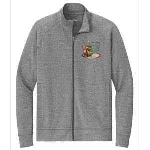 Christmas In Heaven Christmas Tree Chrisitan Stretch Full-Zip Cadet Jacket