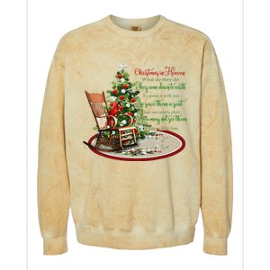 Christmas In Heaven Christmas Tree Chrisitan Colorblast Crewneck Sweatshirt