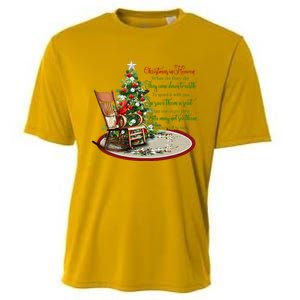 Christmas In Heaven Christmas Tree Chrisitan Cooling Performance Crew T-Shirt