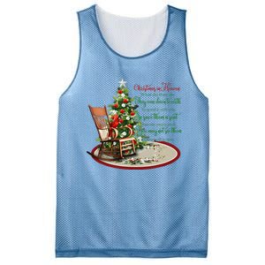 Christmas In Heaven Christmas Tree Chrisitan Mesh Reversible Basketball Jersey Tank