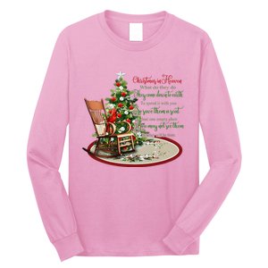 Christmas In Heaven Christmas Tree Chrisitan Long Sleeve Shirt