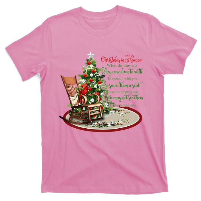 Christmas In Heaven Christmas Tree Chrisitan T-Shirt