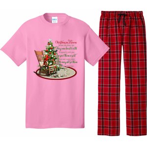 Christmas In Heaven Christmas Tree Chrisitan Pajama Set