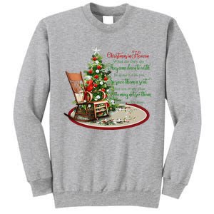 Christmas In Heaven Christmas Tree Chrisitan Sweatshirt