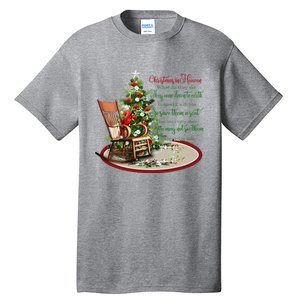 Christmas In Heaven Christmas Tree Chrisitan Tall T-Shirt