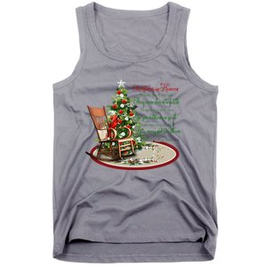 Christmas In Heaven Christmas Tree Chrisitan Tank Top