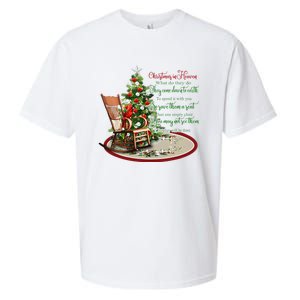 Christmas In Heaven Christmas Tree Chrisitan Sueded Cloud Jersey T-Shirt