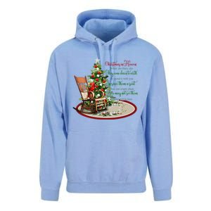 Christmas In Heaven Christmas Tree Chrisitan Unisex Surf Hoodie