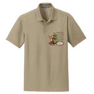 Christmas In Heaven Christmas Tree Chrisitan Dry Zone Grid Polo