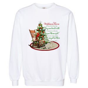 Christmas In Heaven Christmas Tree Chrisitan Garment-Dyed Sweatshirt