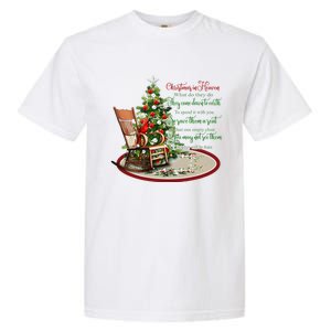 Christmas In Heaven Christmas Tree Chrisitan Garment-Dyed Heavyweight T-Shirt