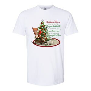 Christmas In Heaven Christmas Tree Chrisitan Softstyle CVC T-Shirt