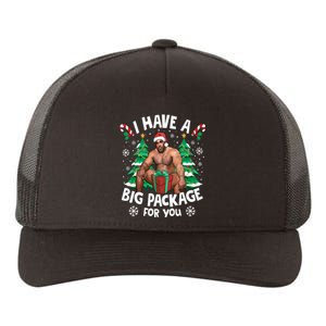 Christmas I Have A Big Package For You Naughty Big Black Guy Yupoong Adult 5-Panel Trucker Hat