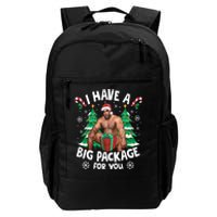 Christmas I Have A Big Package For You Naughty Big Black Guy Daily Commute Backpack