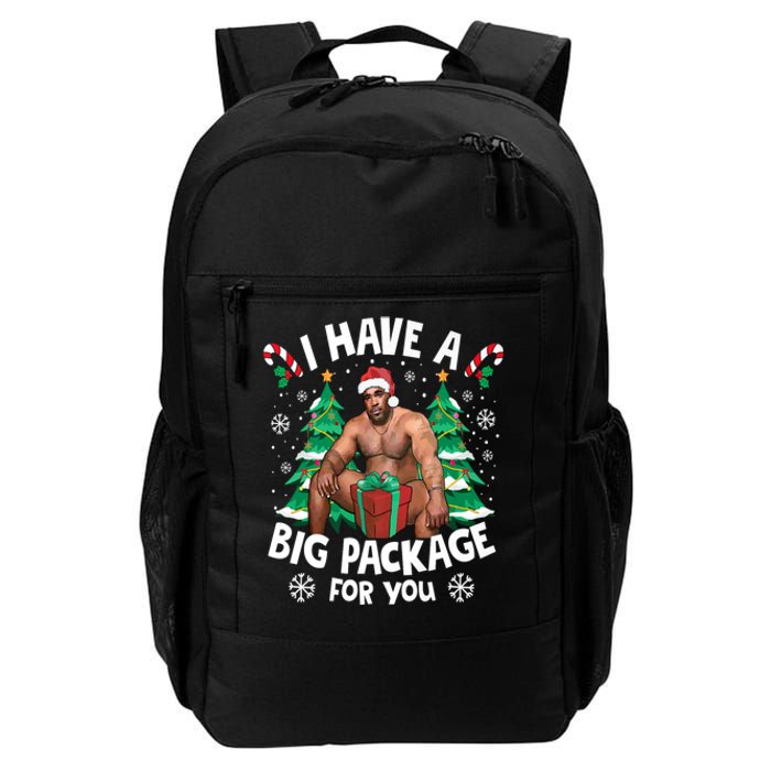 Christmas I Have A Big Package For You Naughty Big Black Guy Daily Commute Backpack