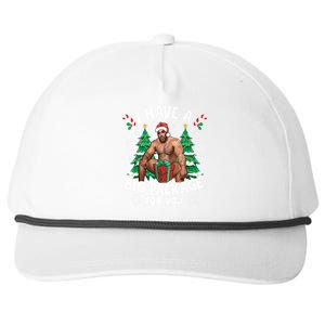 Christmas I Have A Big Package For You Naughty Big Black Guy Snapback Five-Panel Rope Hat