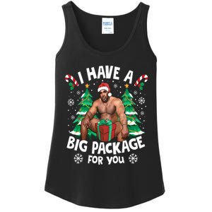 Christmas I Have A Big Package For You Naughty Big Black Guy Ladies Essential Tank