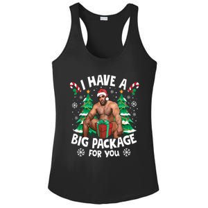 Christmas I Have A Big Package For You Naughty Big Black Guy Ladies PosiCharge Competitor Racerback Tank