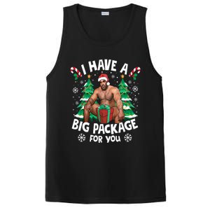 Christmas I Have A Big Package For You Naughty Big Black Guy PosiCharge Competitor Tank