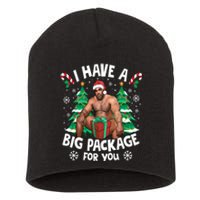 Christmas I Have A Big Package For You Naughty Big Black Guy Short Acrylic Beanie