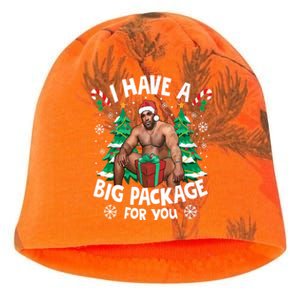 Christmas I Have A Big Package For You Naughty Big Black Guy Kati - Camo Knit Beanie